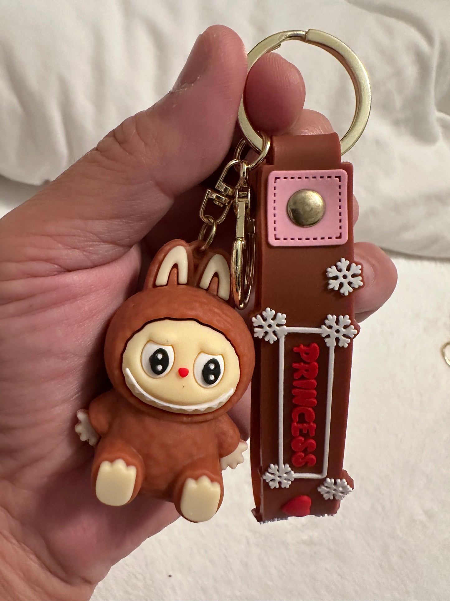 PRINCESS key chain- Brown
