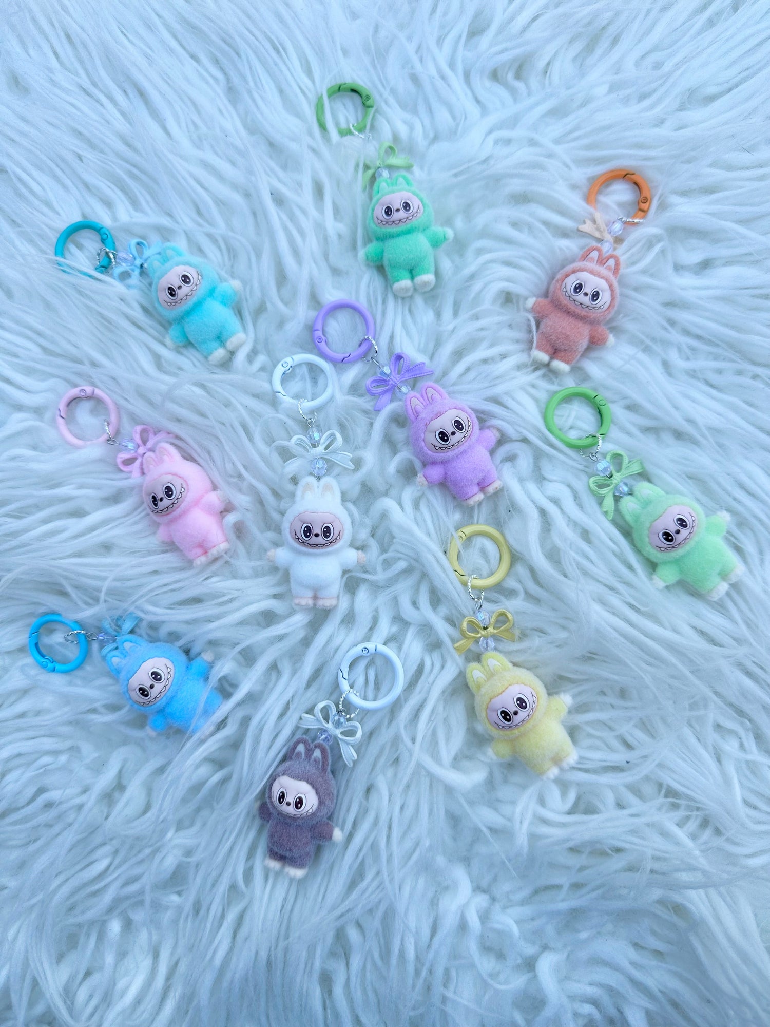 Mini Monster key chains with bow