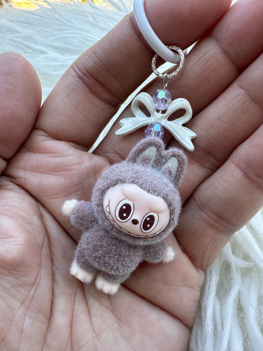 Mini Monster key chain with bow