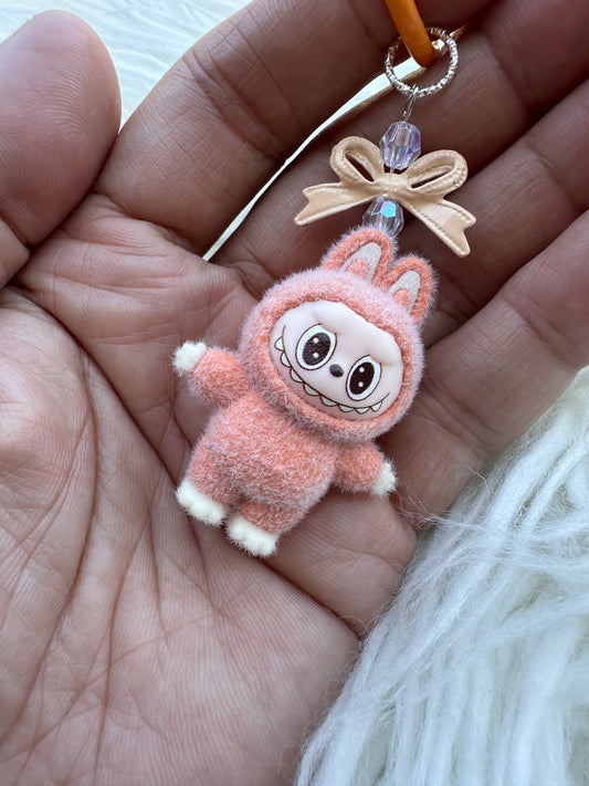 Mini Monster key chain with bow