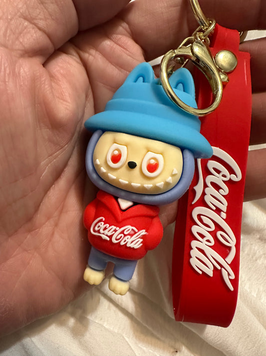 COKE key chain- Red hoodie