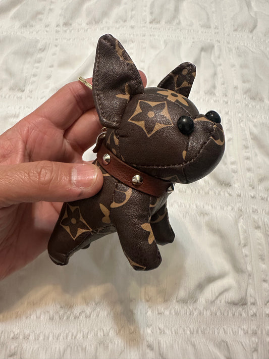 BULLDOG key chain- Brown