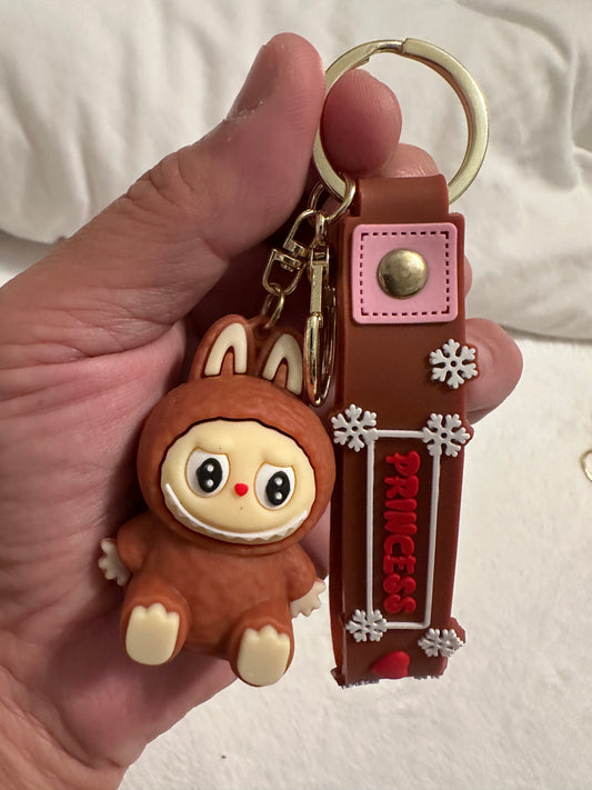 PRINCESS key chain- Brown
